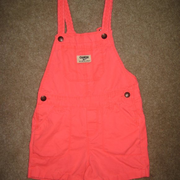 OshKosh B'gosh, Bright Pink Romper, 5T - Picture 1 of 3